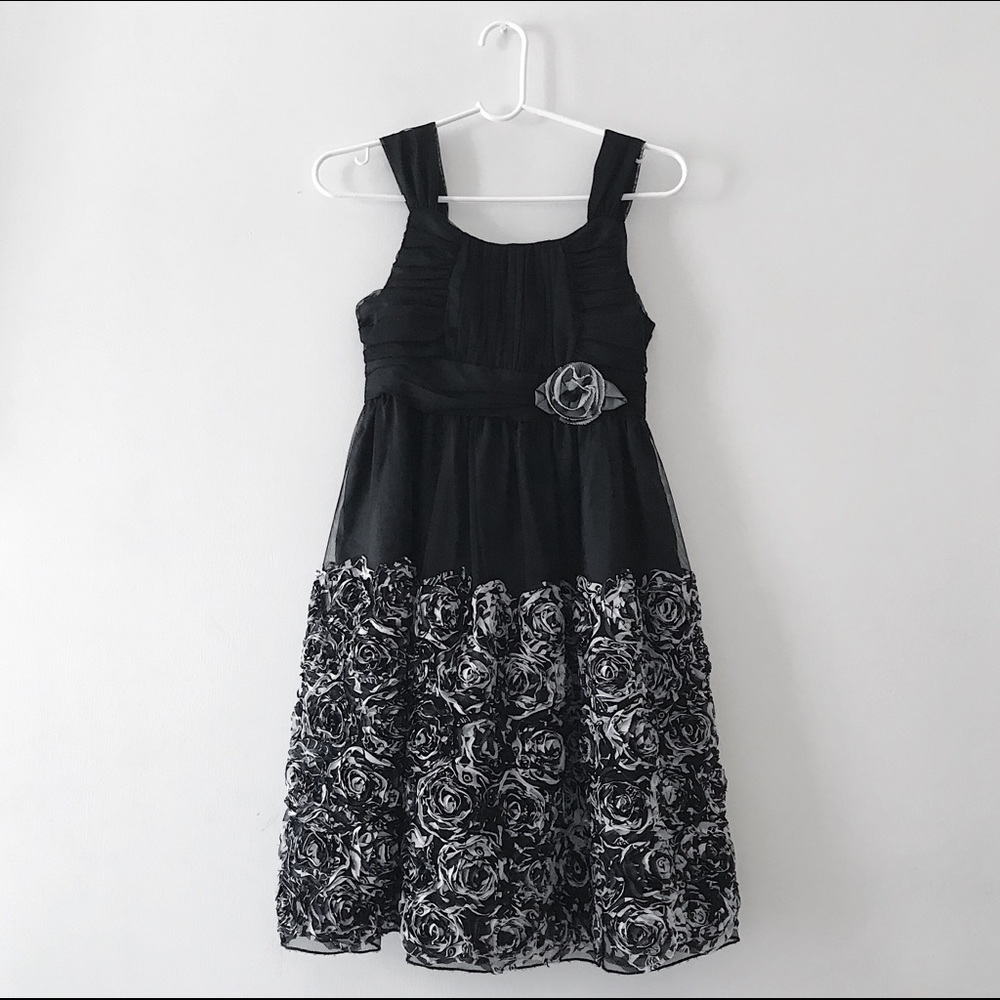 Bonnie Jean Girls Size 14 Black Formal Dress